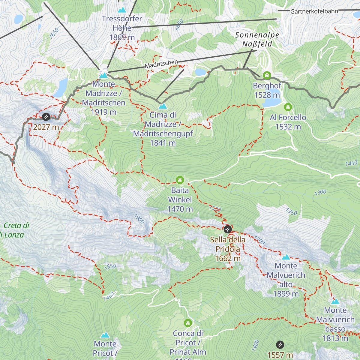 Baita Winkel map