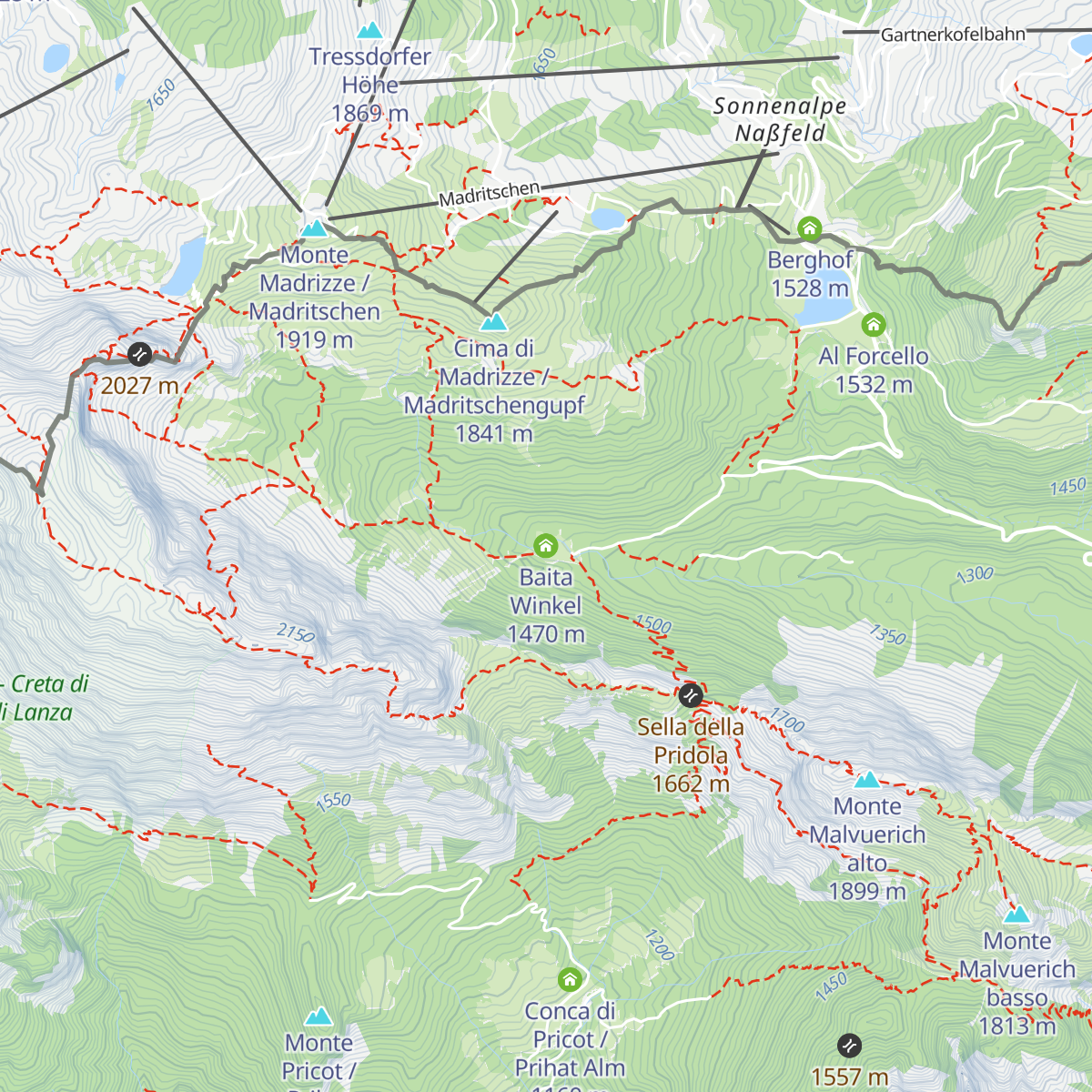 Baita Winkel map