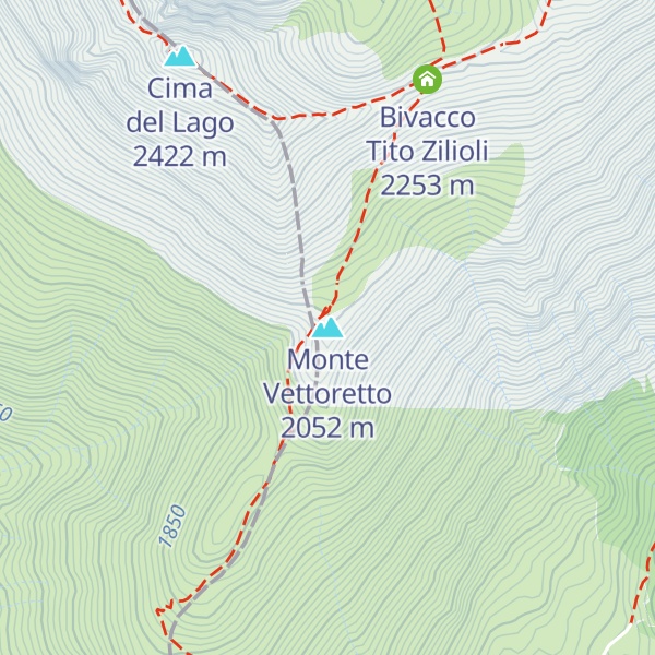 Map of Monte Vettoretto
