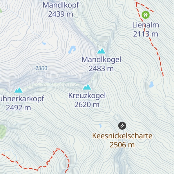 Map of Kreuzkogel