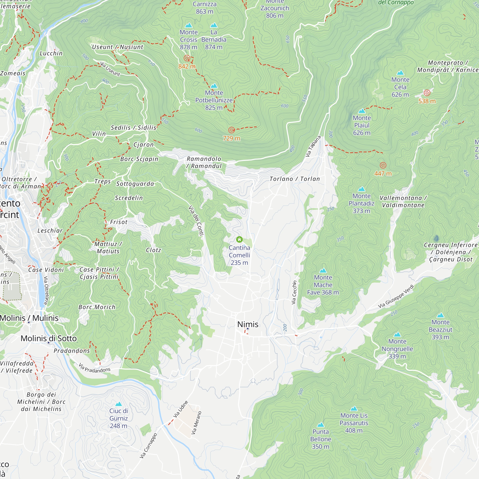 Cantina Comelli map
