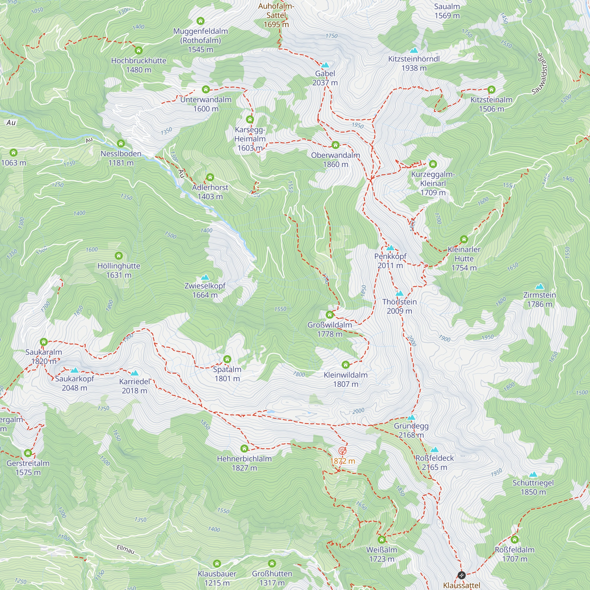 Wildalmhütte map
