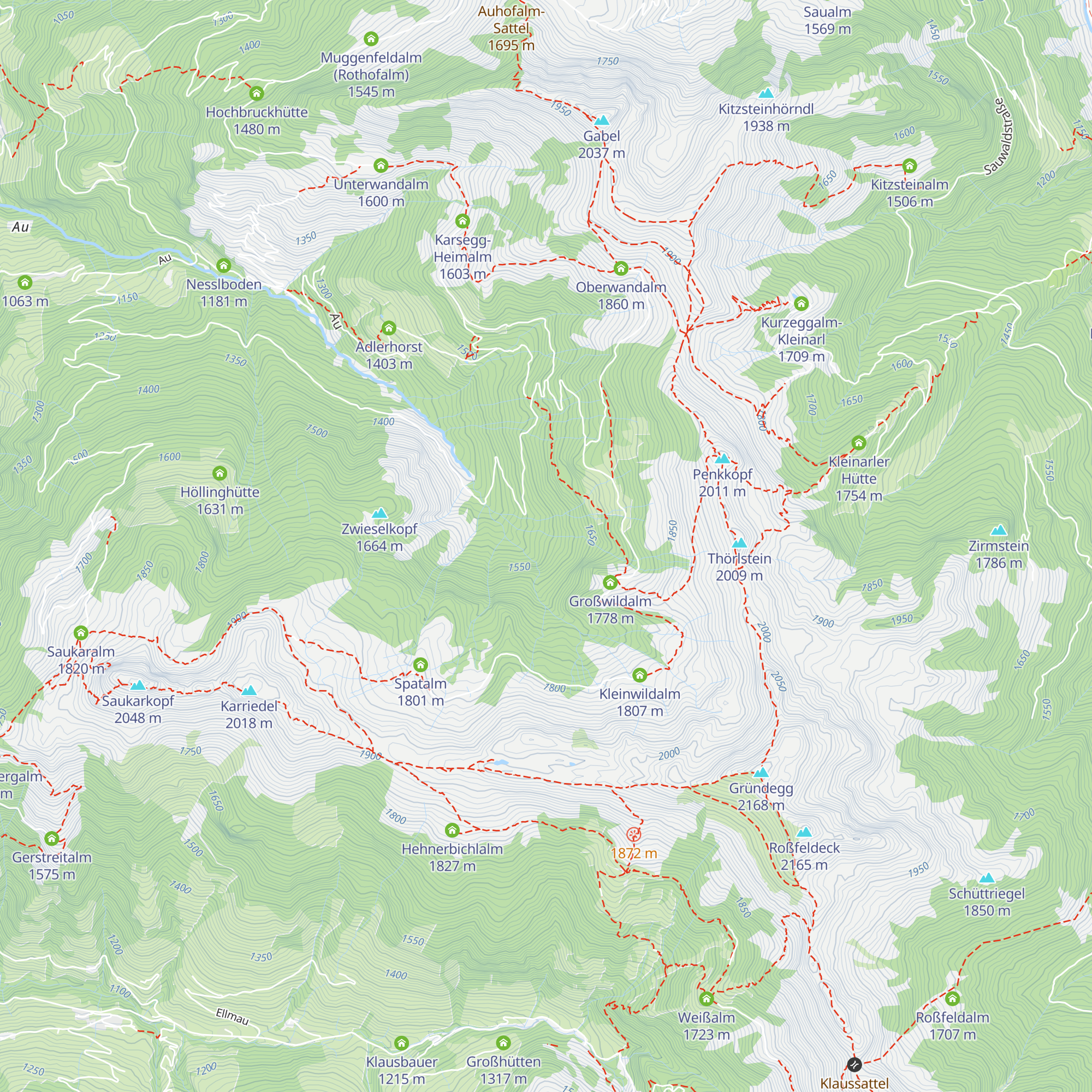 Wildalmhütte map