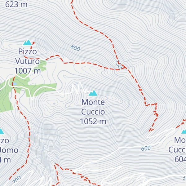 Map of Monte Cuccio