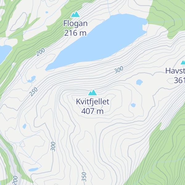 Map of Kvitfjellet