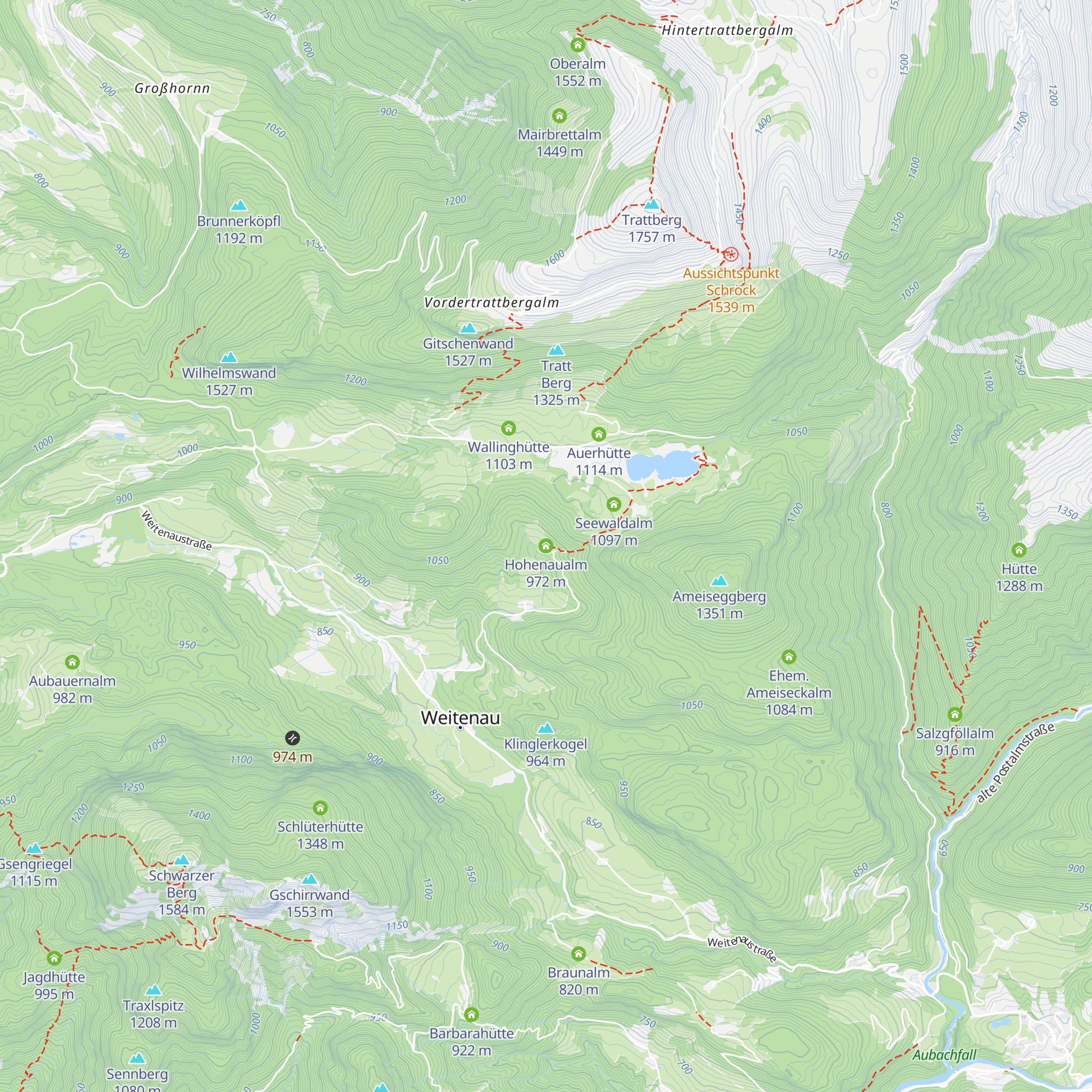 Hohenaualm map