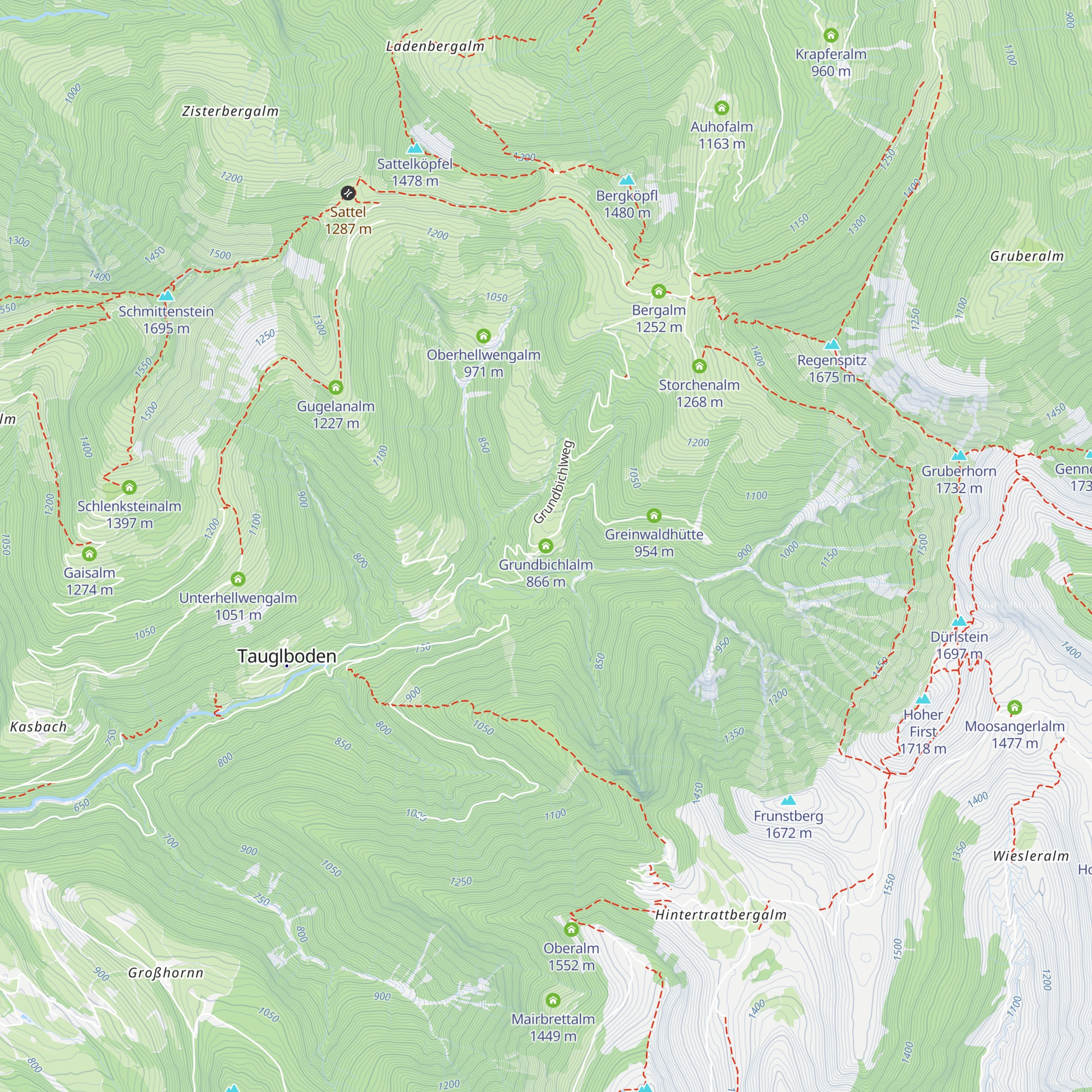 Grundbichlalm map