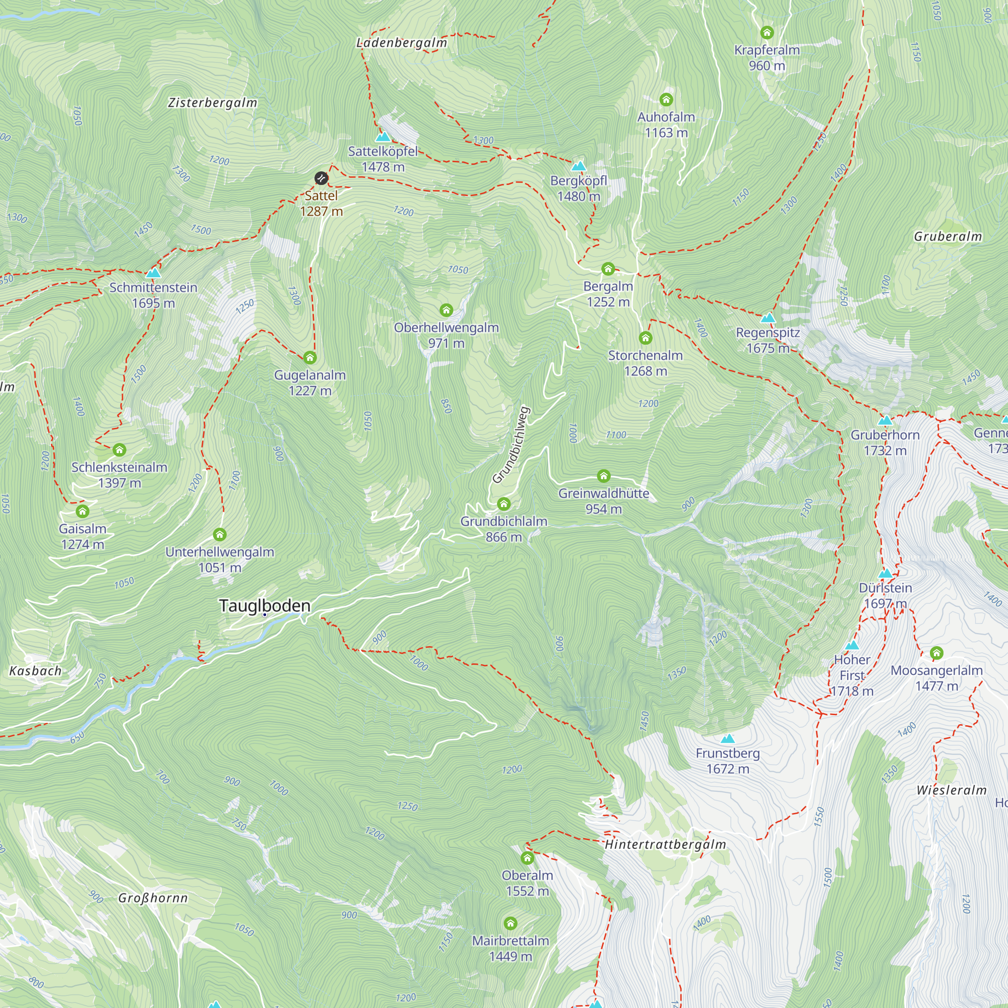 Grundbichlalm map