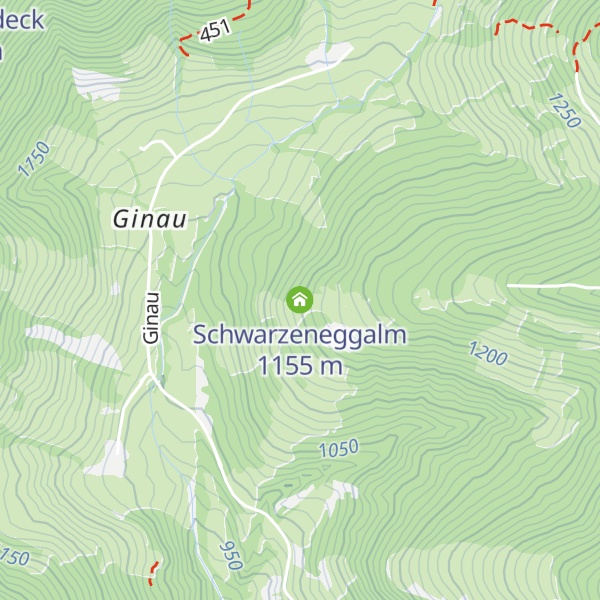 Map of Schwarzeneggalm