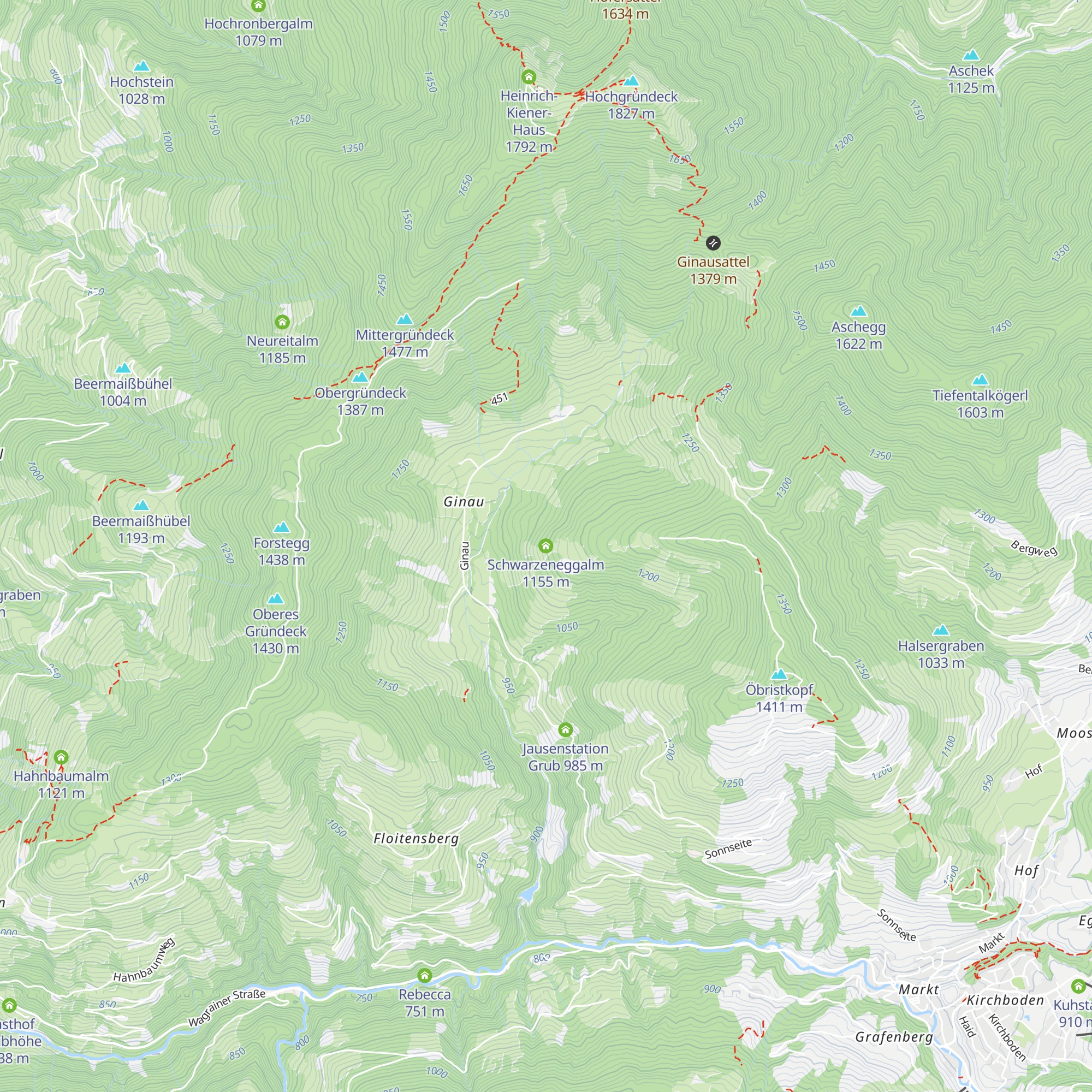 Schwarzeneggalm map