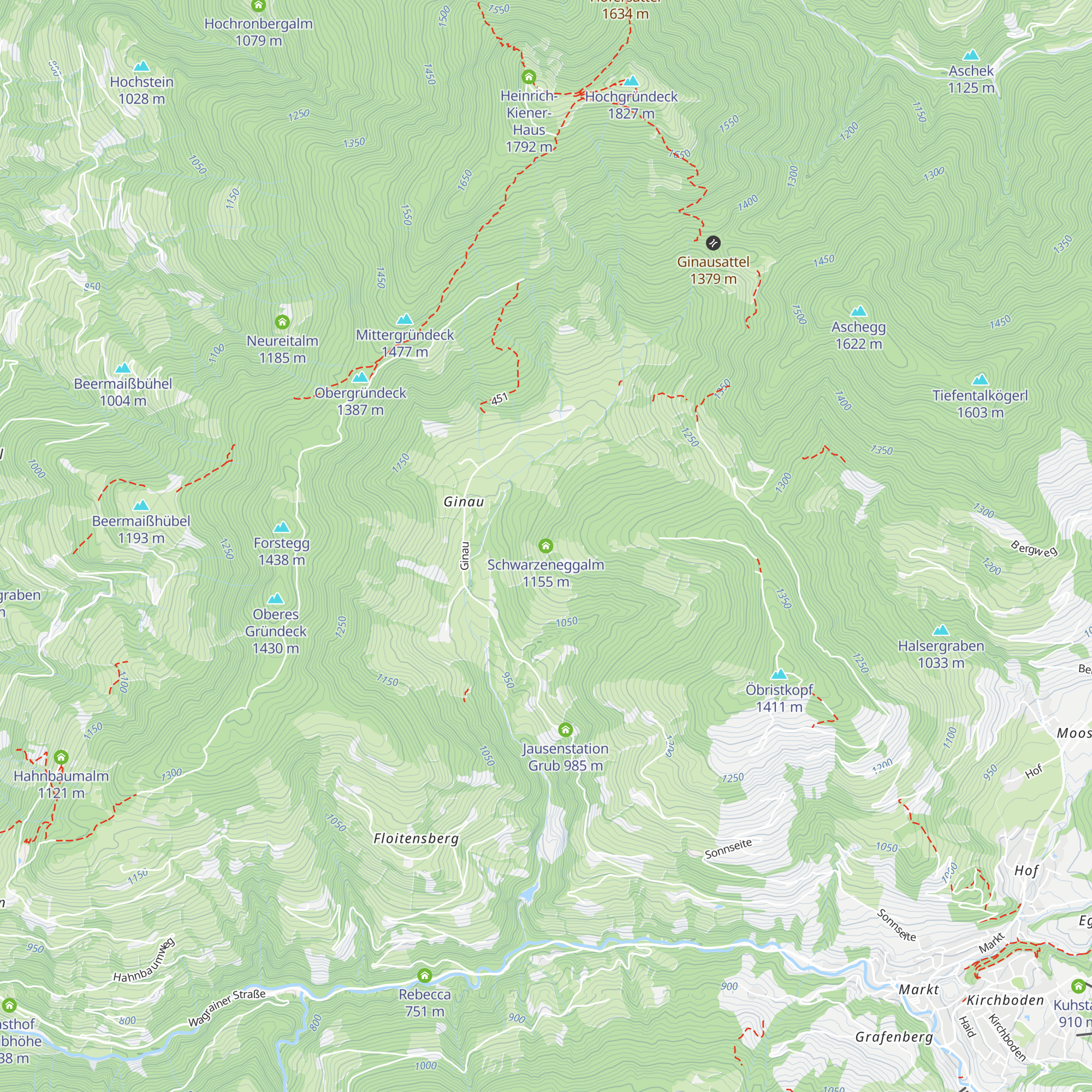Schwarzeneggalm map
