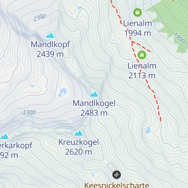 Map of Mandlkogel