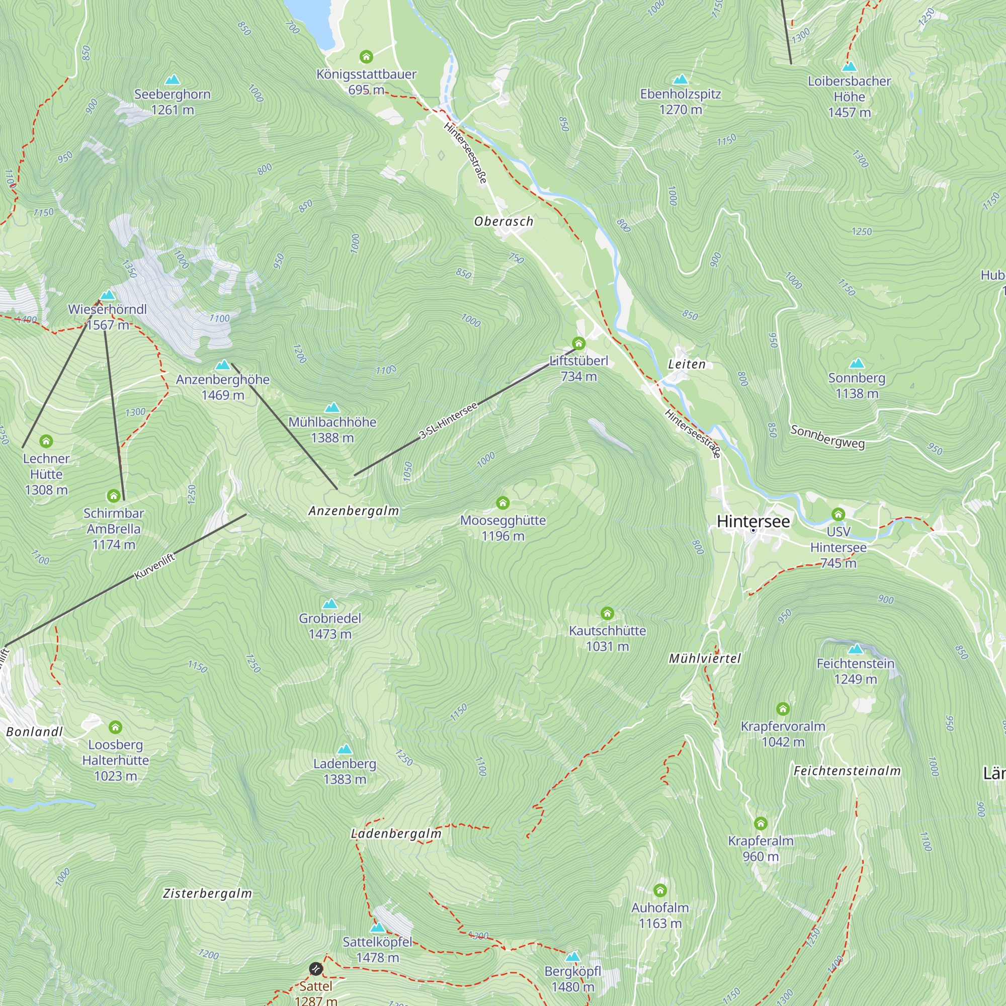 Moosegghütte map