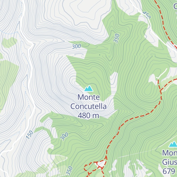 Map of Monte Concutella
