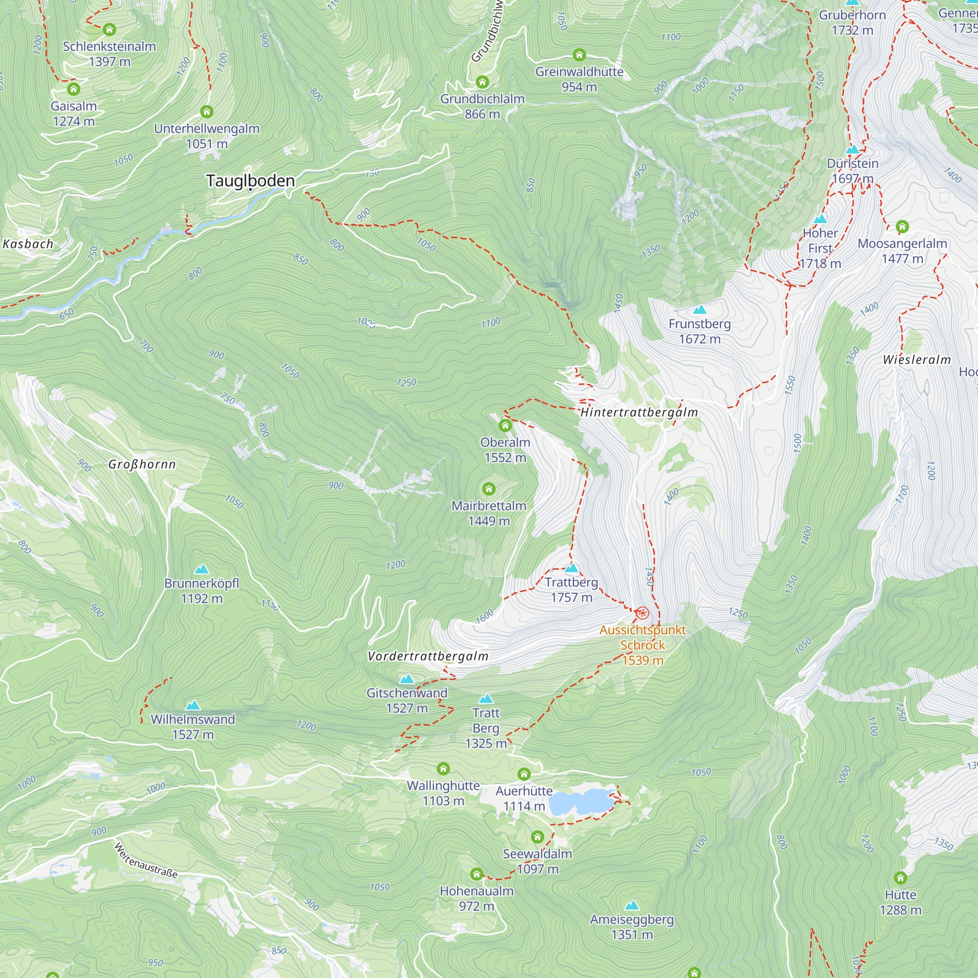 Mairbrettalm map