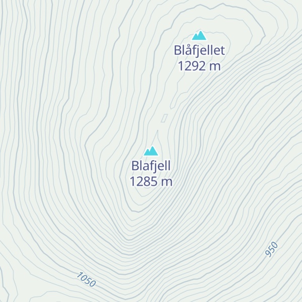 Map of Blafjell