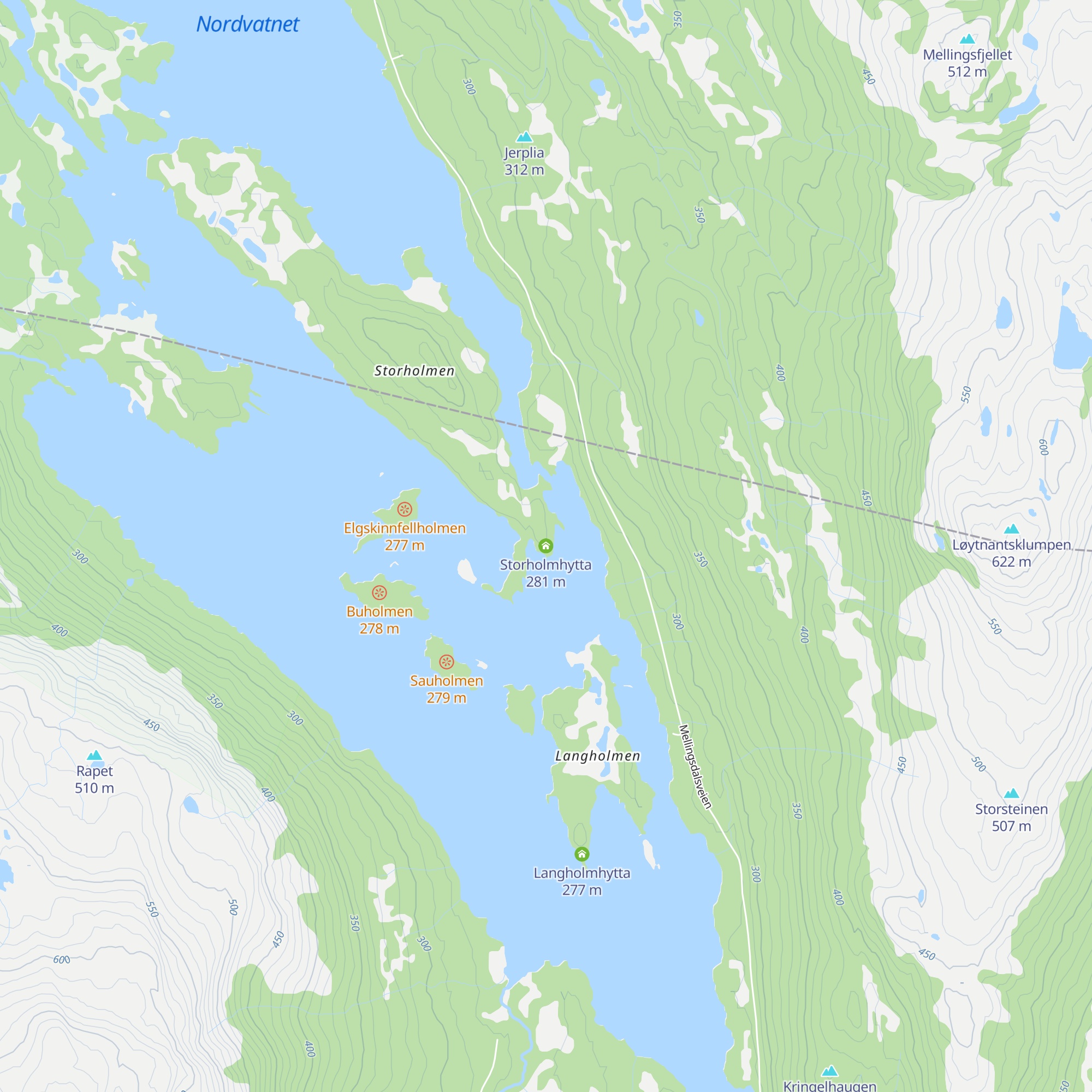 Storholmhytta map