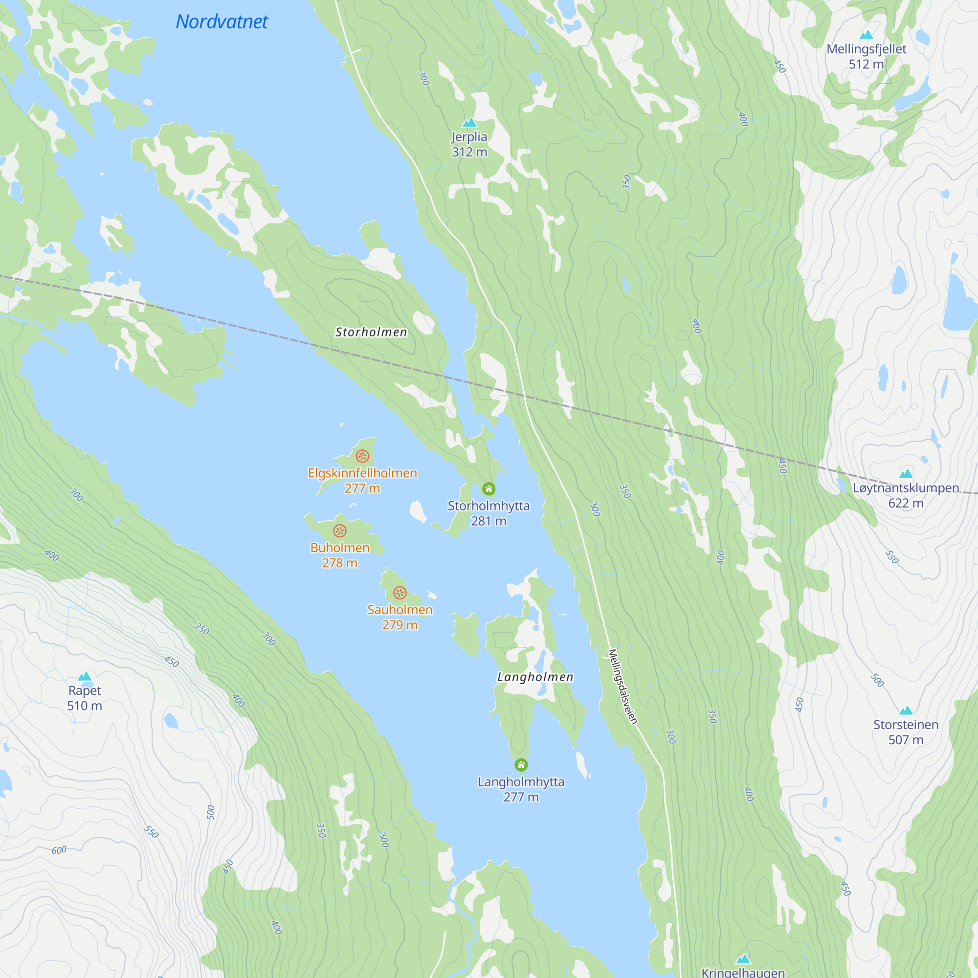Storholmhytta map