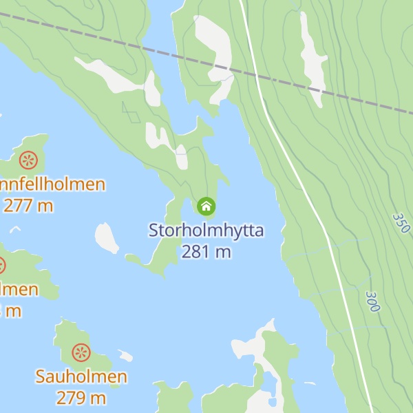 Map of Storholmhytta