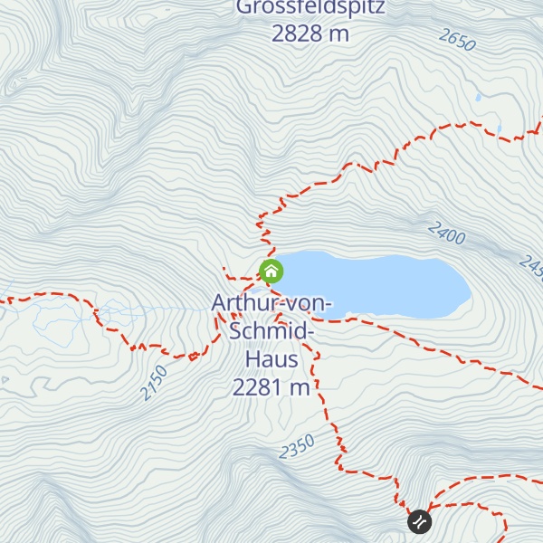 Map of Arthur-von-Schmid-Haus