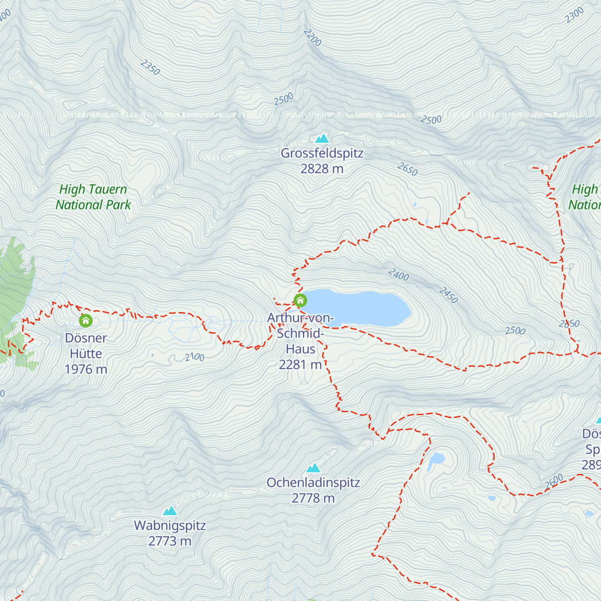 Arthur-von-Schmid-Haus map