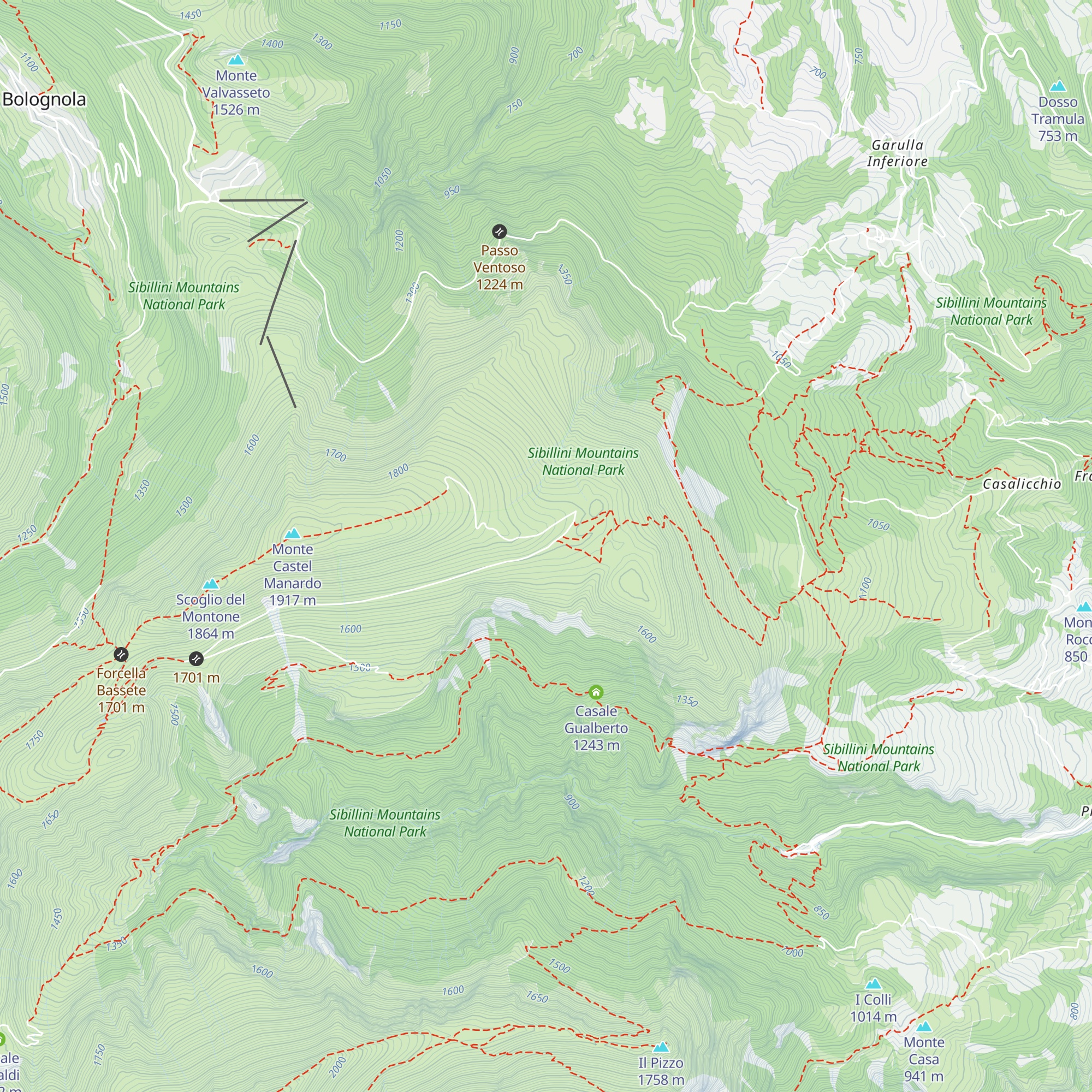 Casale Grascette map
