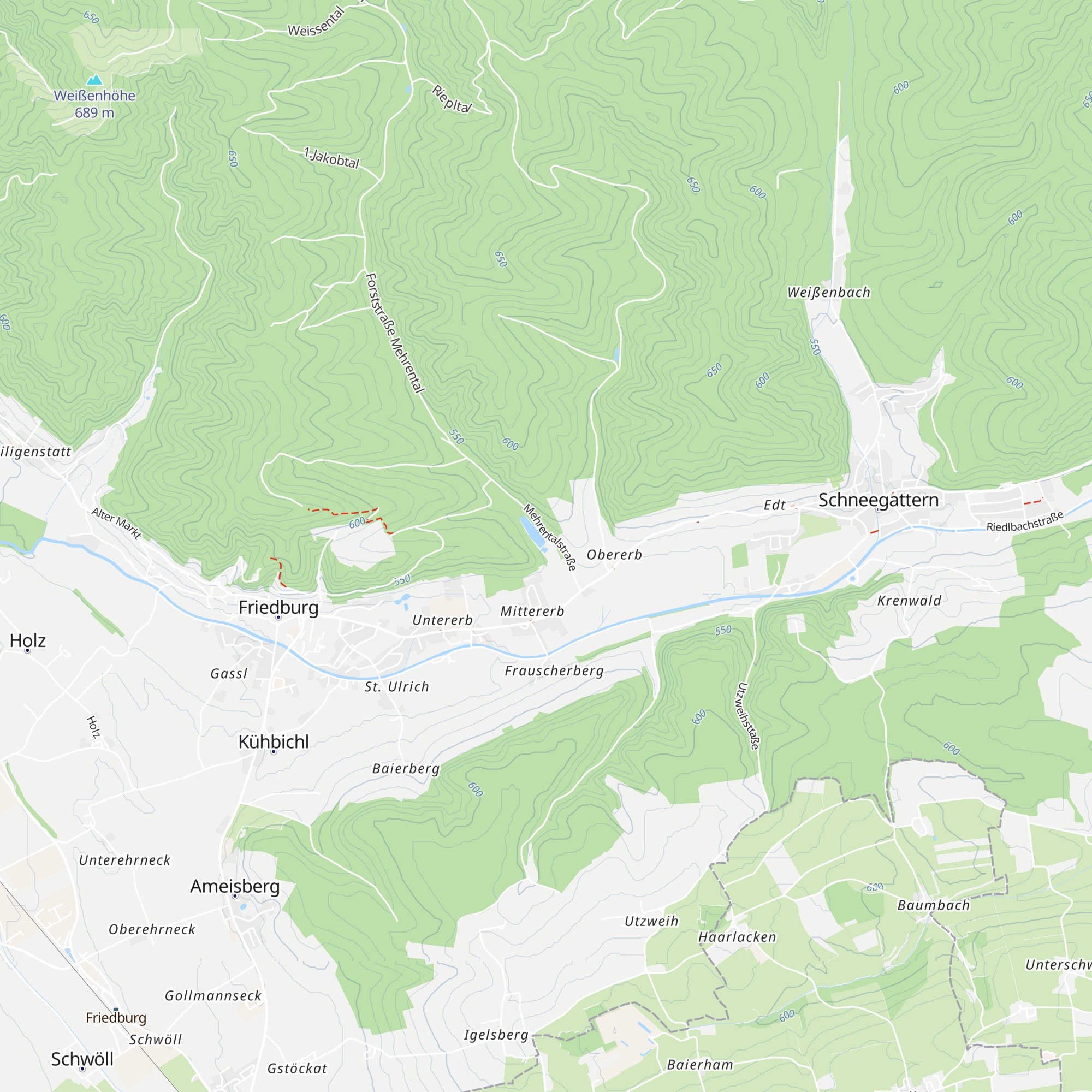 Angelverein Friedburg Munderfing map