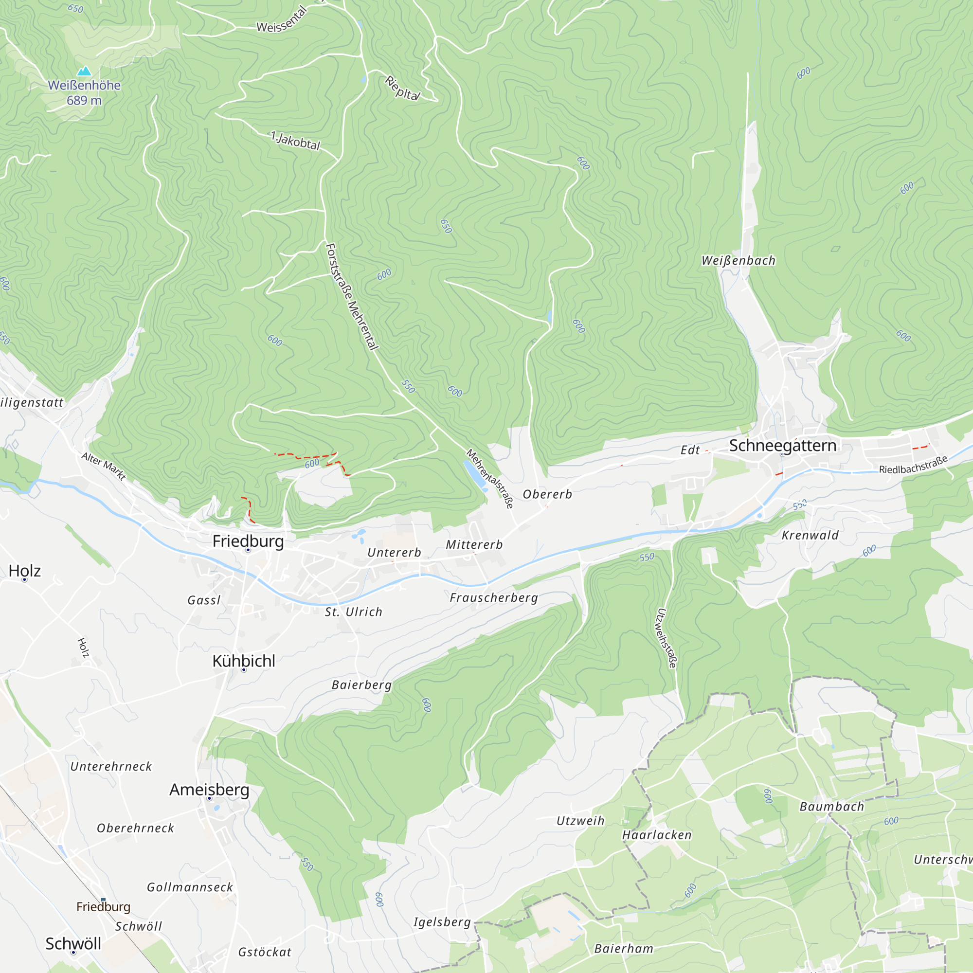 Angelverein Friedburg Munderfing map