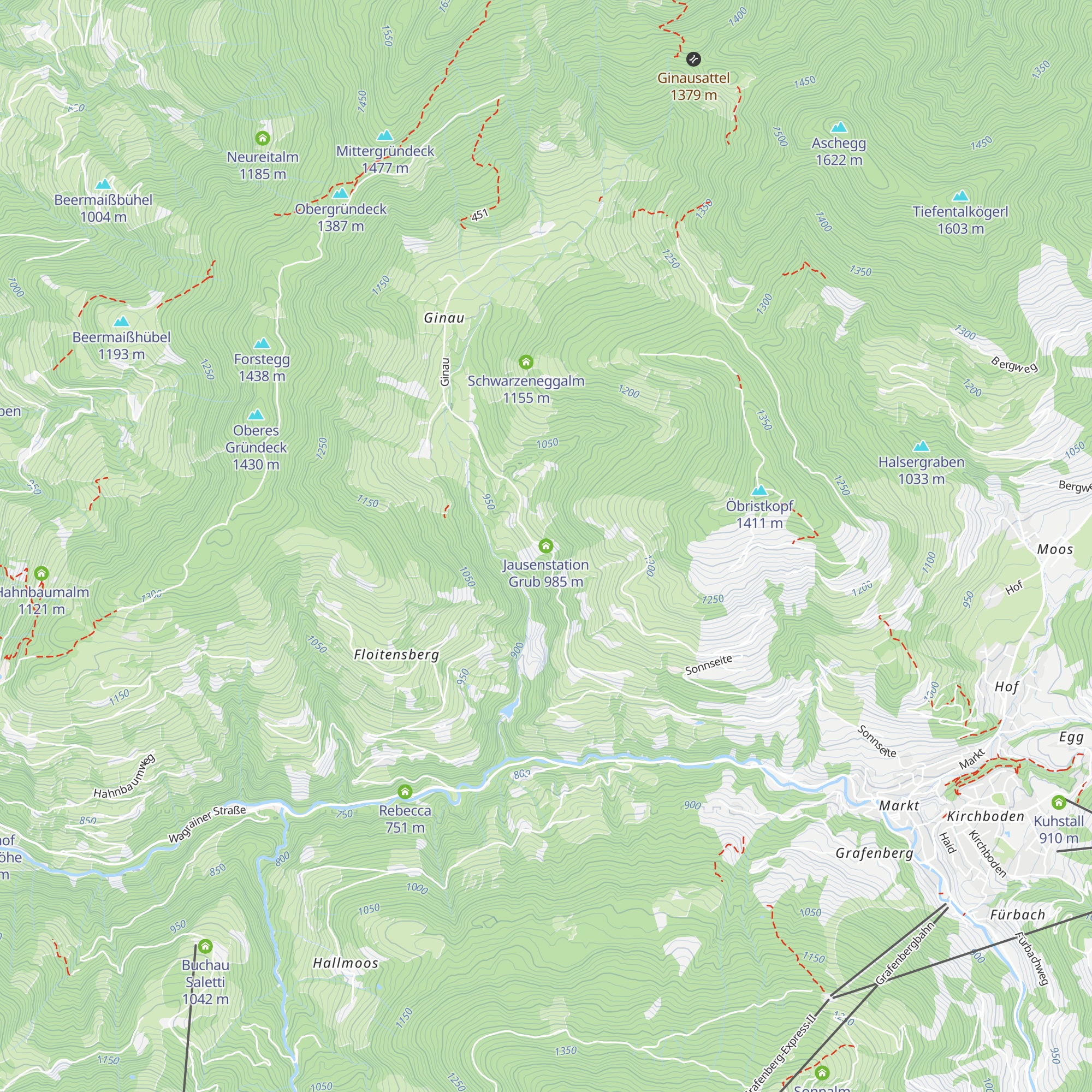Jausenstation Grub map