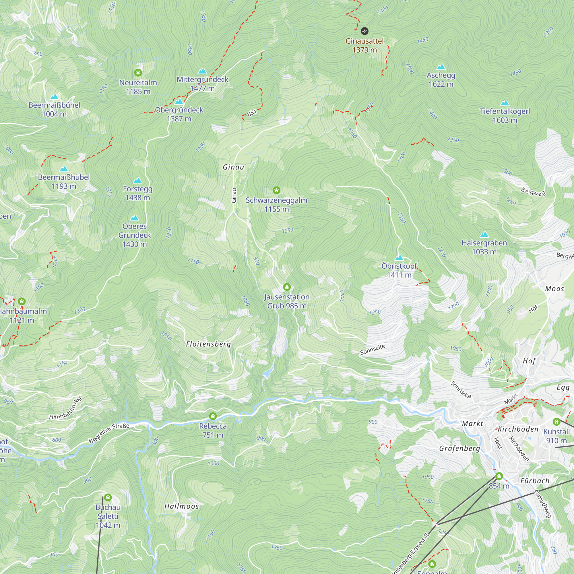 Jausenstation Grub map
