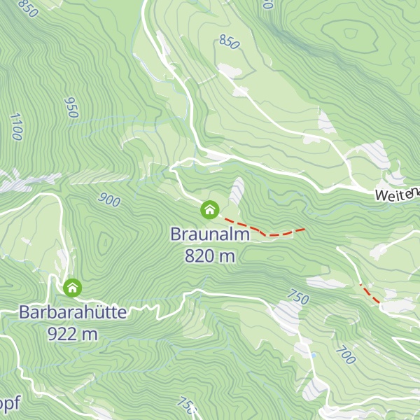 Map of Braunalm
