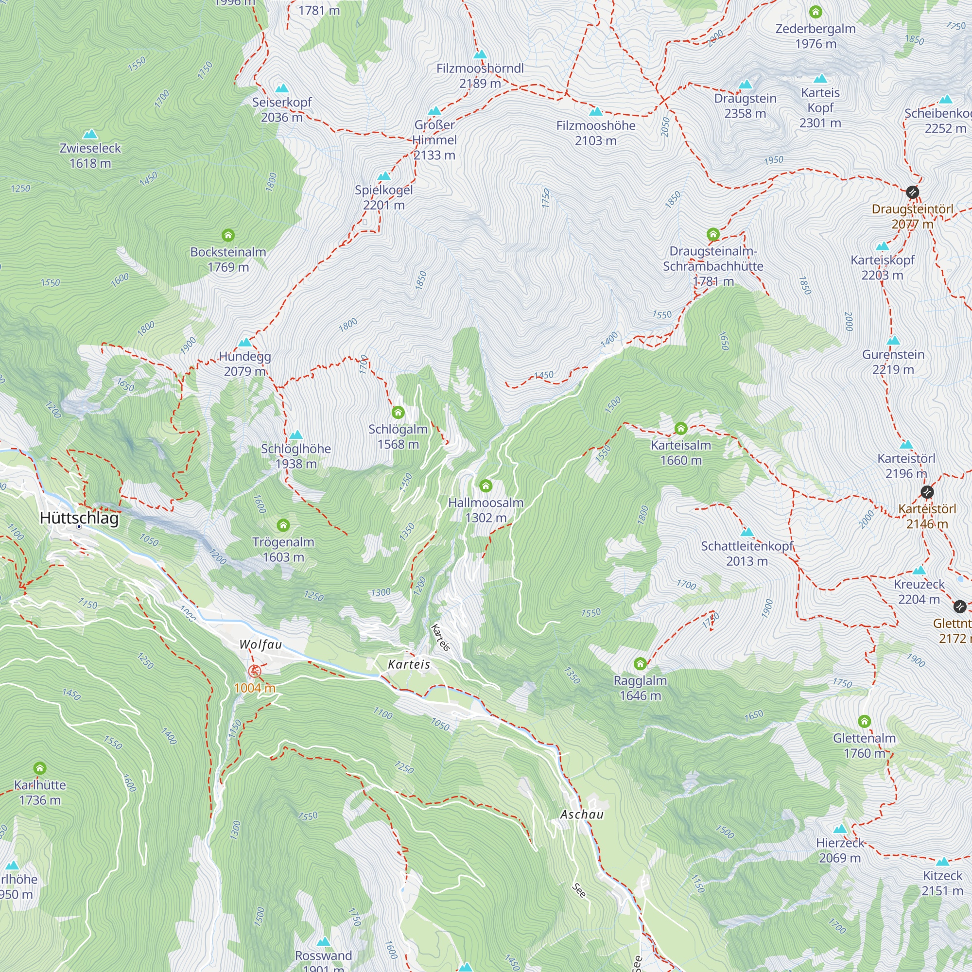 Hallmoosalm map