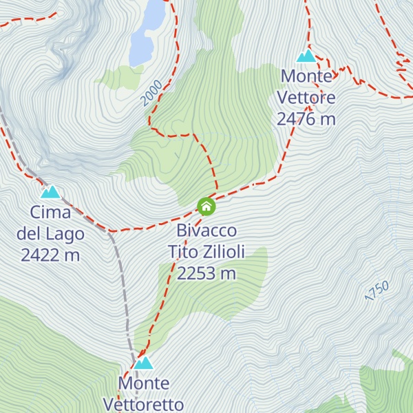 Map of Bivacco Tito Zilioli