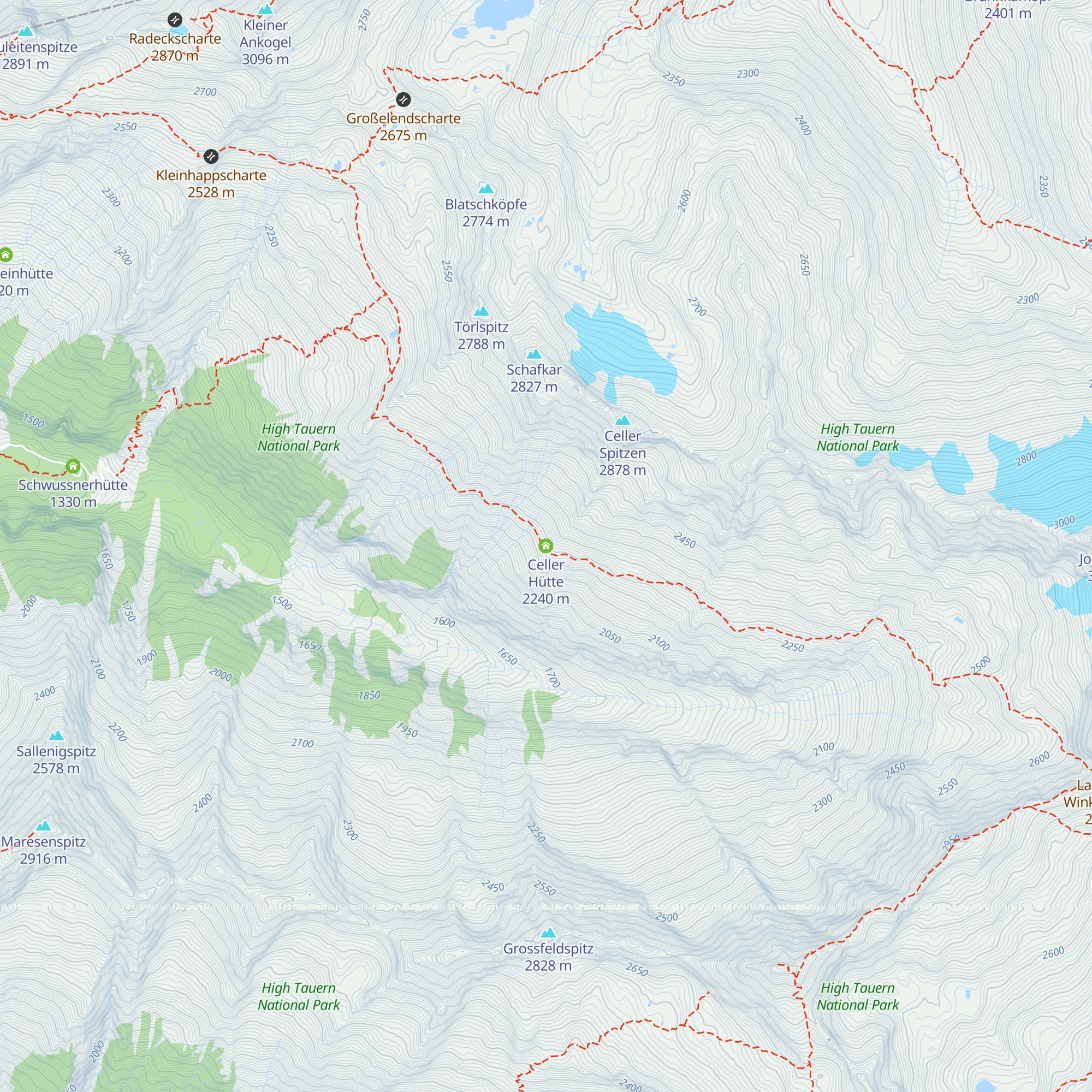 Celler Hütte map