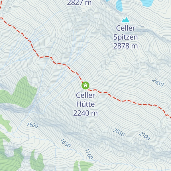 Map of Celler Hütte