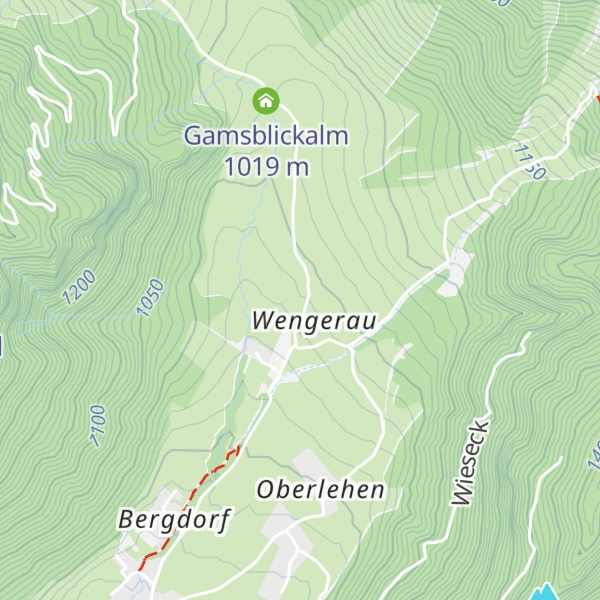 Map of Wengerau Alm