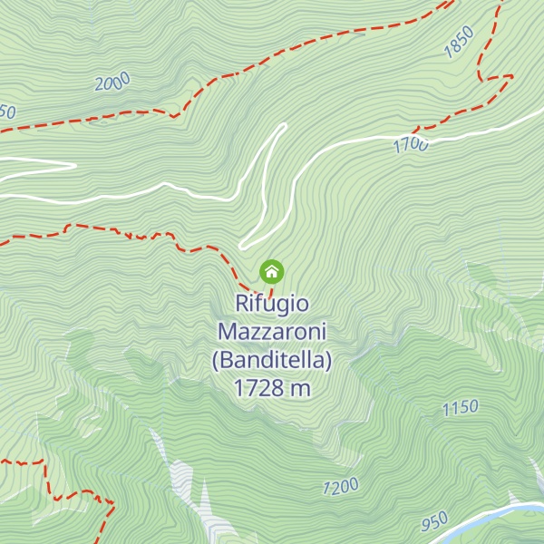 Map of Rifugio Mazzaroni (Banditella)