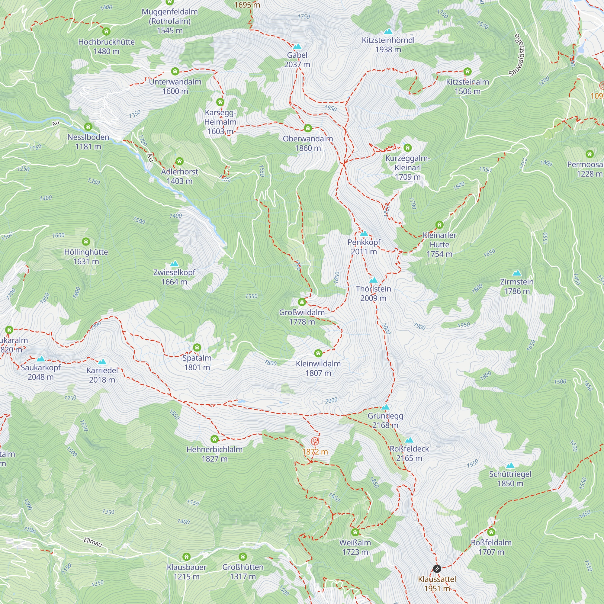 Großwildalm map