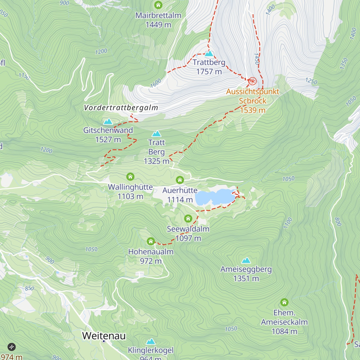 Auerhütte map