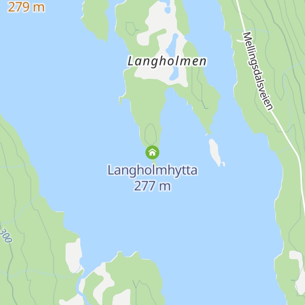 Map of Langholmhytta