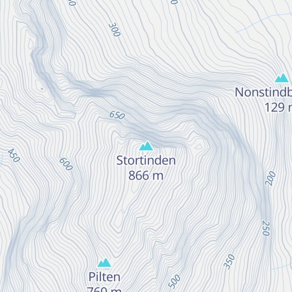 Map of Stortinden