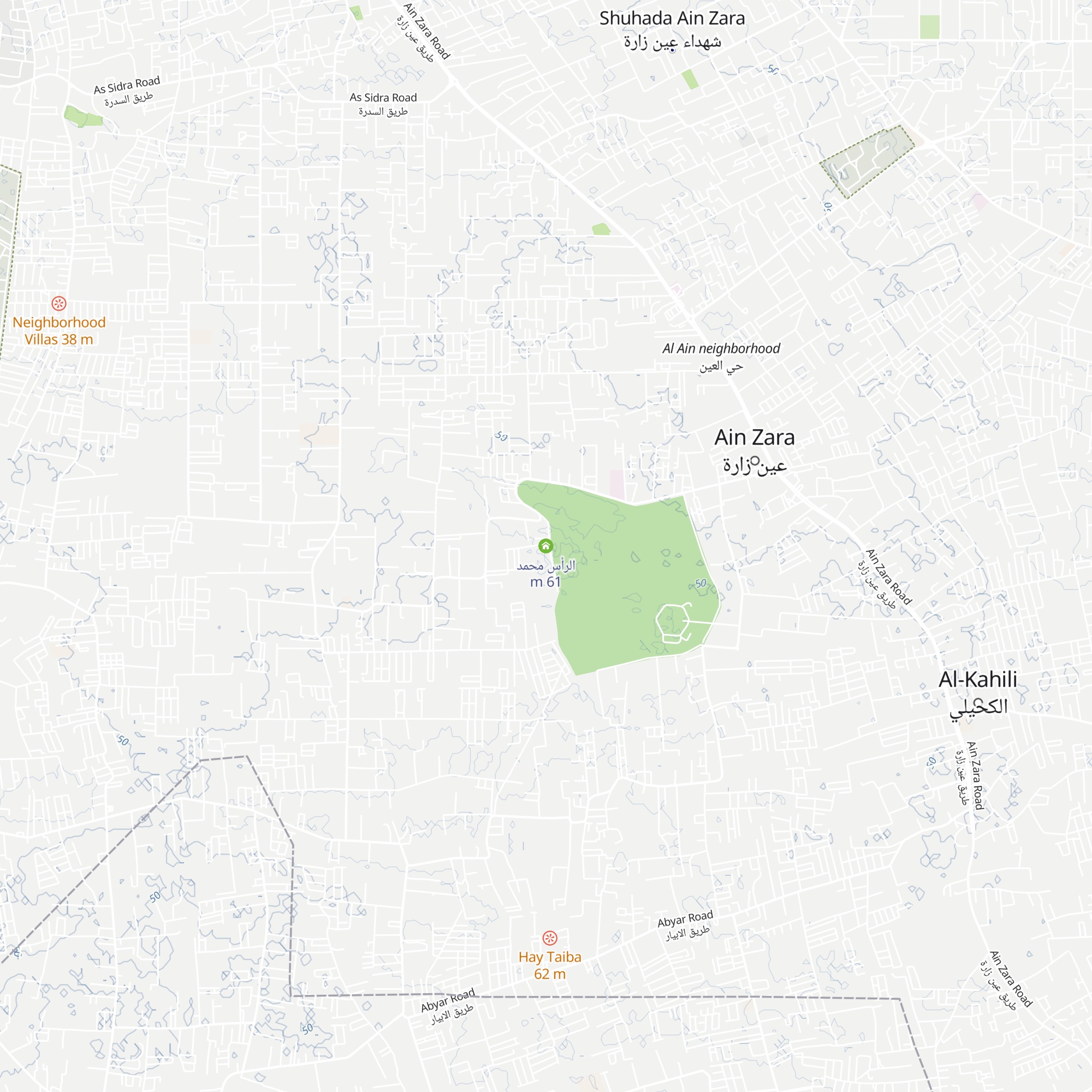 الرأس محمد map