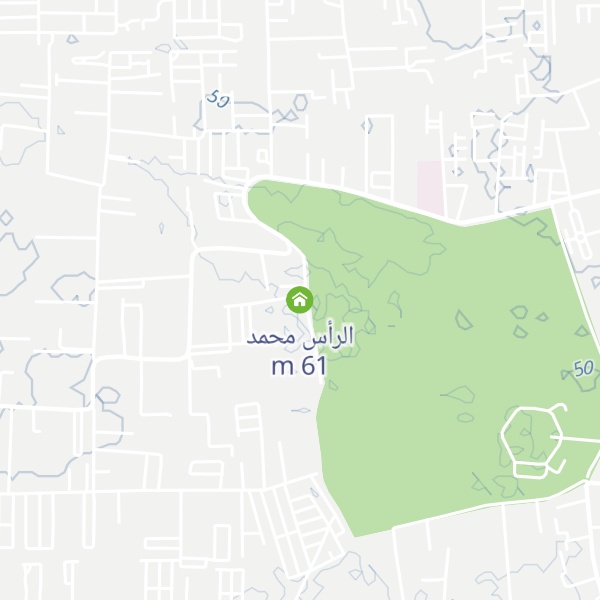 Map of الرأس محمد