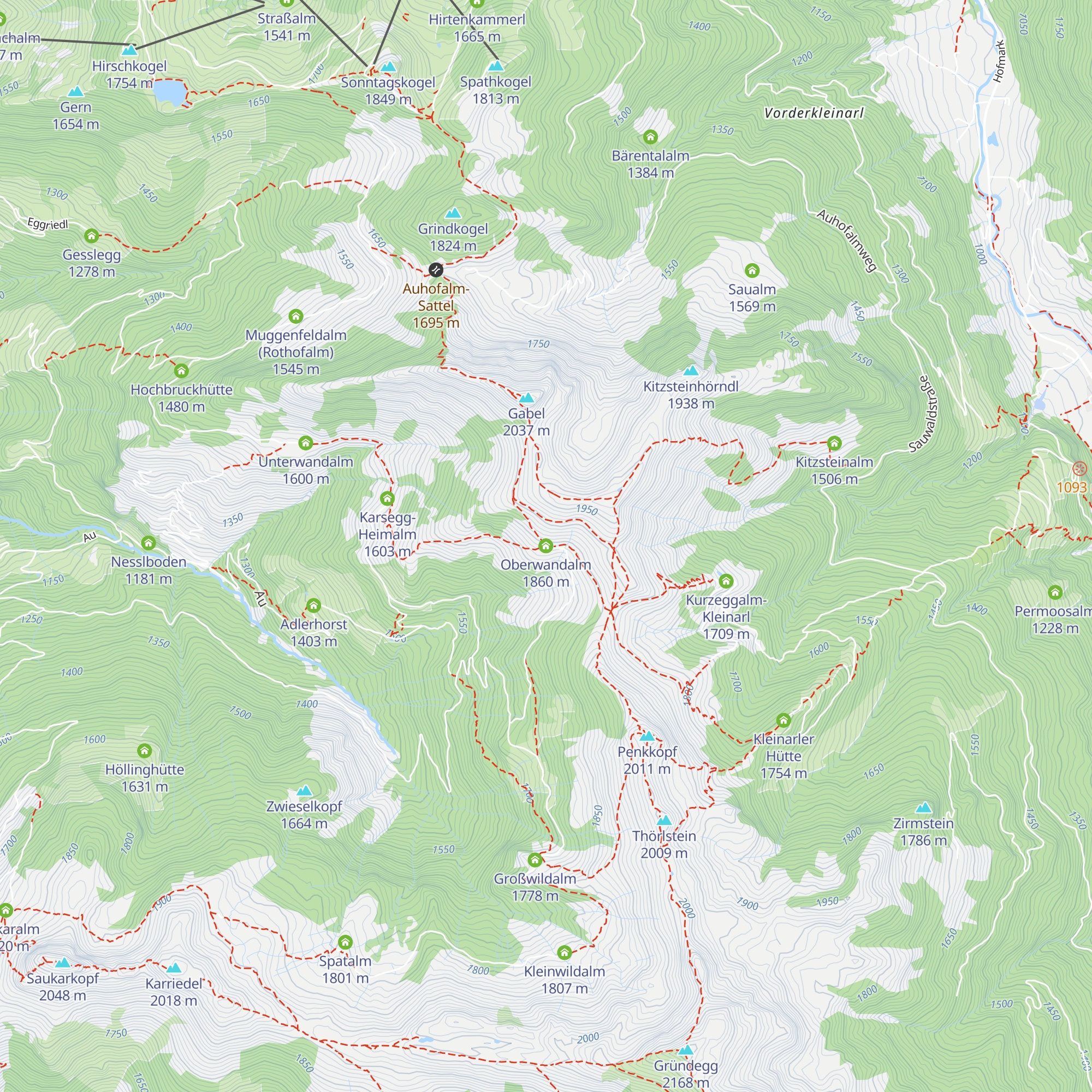Oberwandalm map
