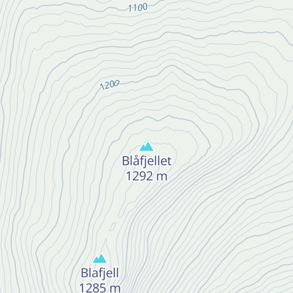 Map of Blåfjellet