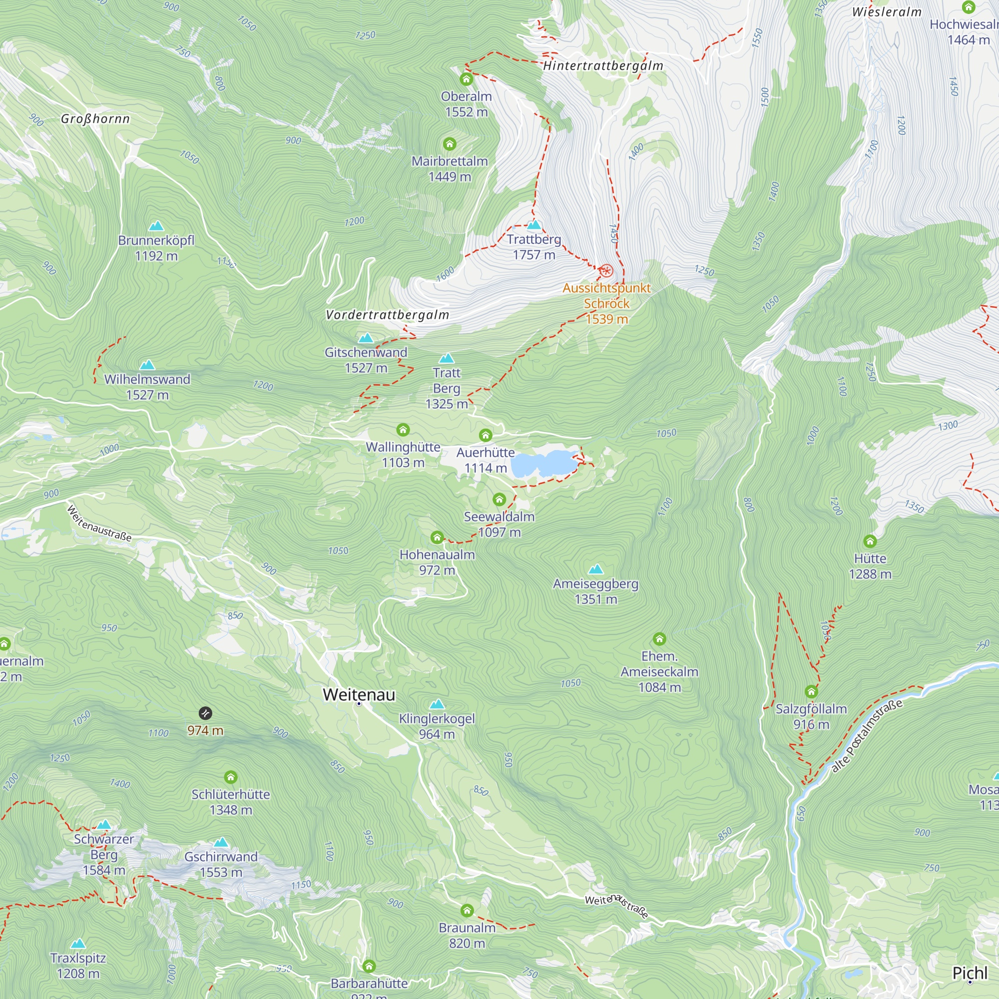 Seewaldalm map