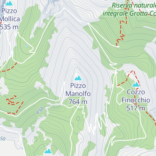 Map of Pizzo Manolfo