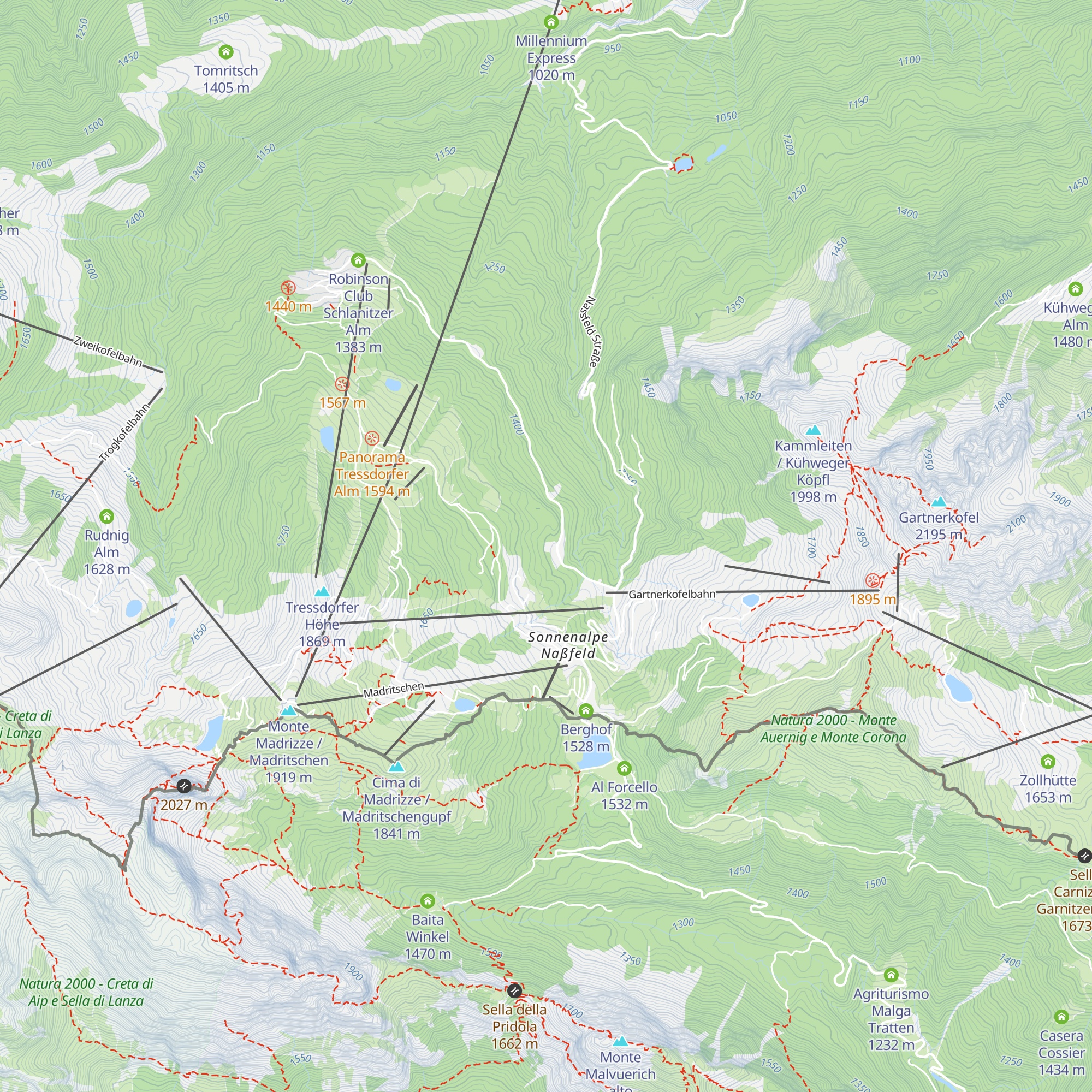naNa - Nahwärme Nassfeld Pramollo - heat plant map