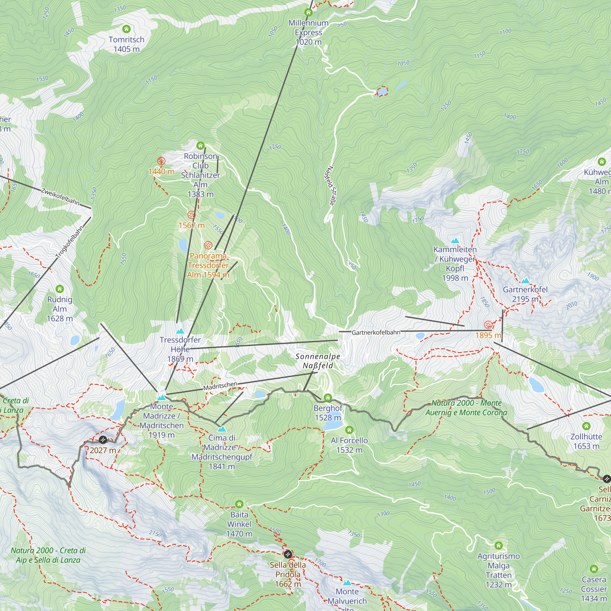 naNa - Nahwärme Nassfeld Pramollo - heat plant map