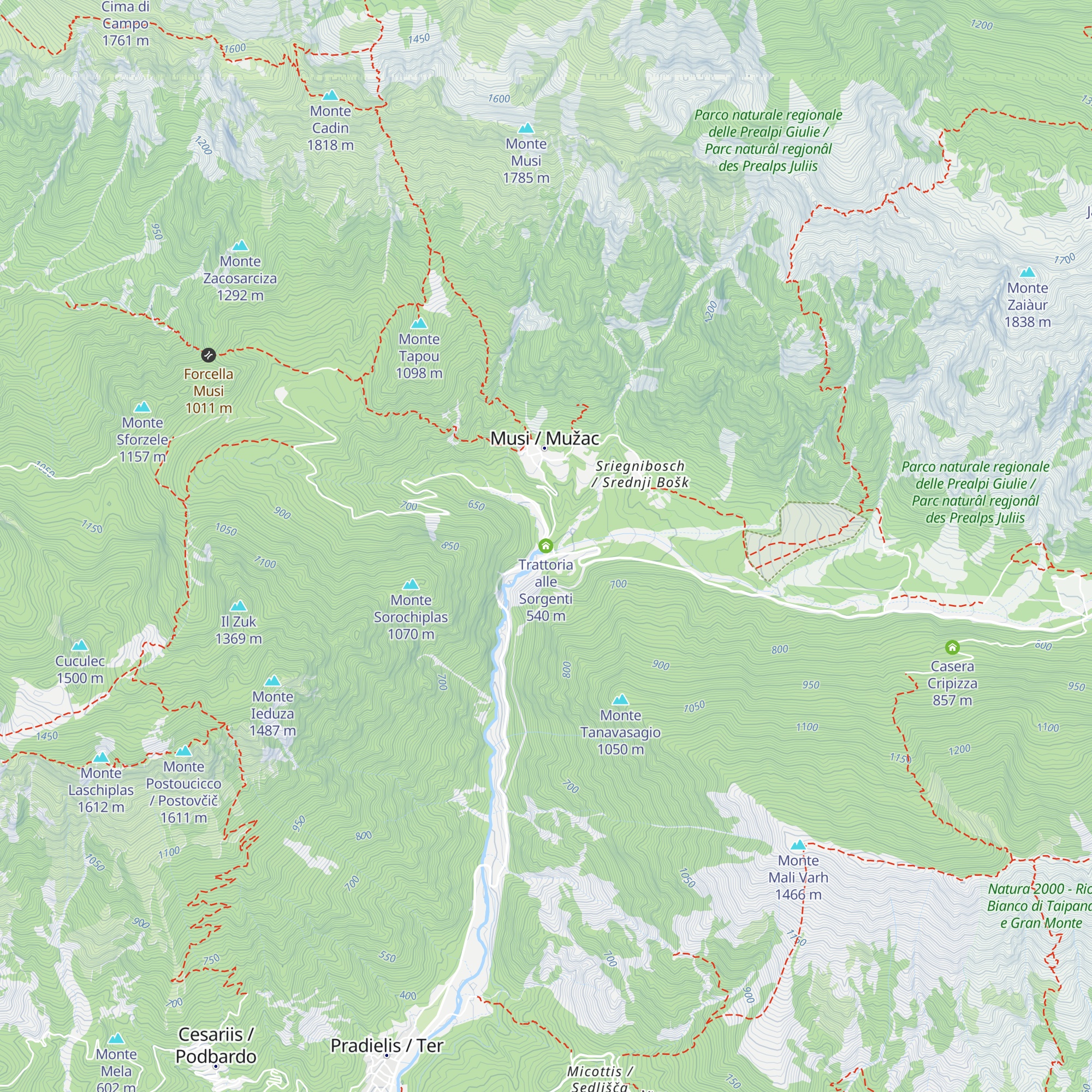 Trattoria alle Sorgenti map